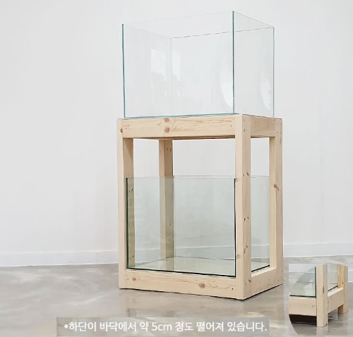 3자 기본 1단 원목 축장장 받침대 (size 90 x 45 cm)